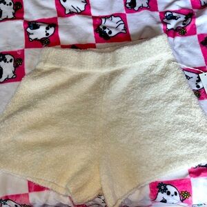 A&F lounge fuzzy shorts